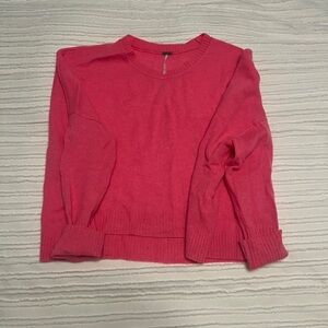 Free People pink cashmere sweater